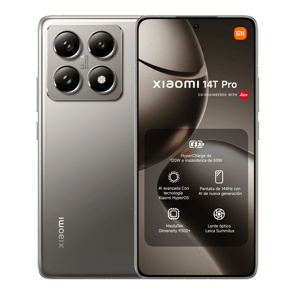 XIAOMI - Xiaomi 14T Pro Gris 12 GB + 512 GB