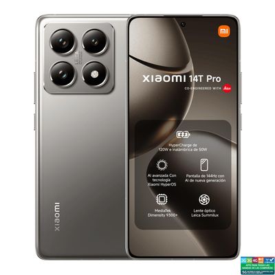 Xiaomi 14T Pro Gris 12 Gb + 512 Gb Gris 512 Gb