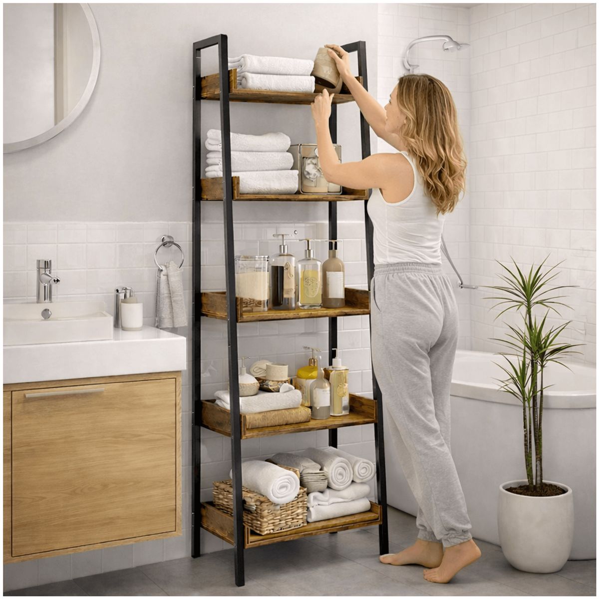 HOMER DESIGN - Biblioteca Estante Para Planta Repisa Moderna 160x50