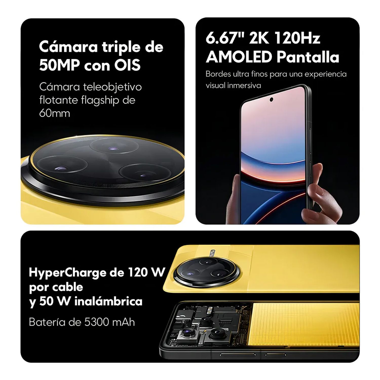 XIAOMI Smartphone POCO F7 Ultra 12GB 256GB Amarillo 24122RKC7G