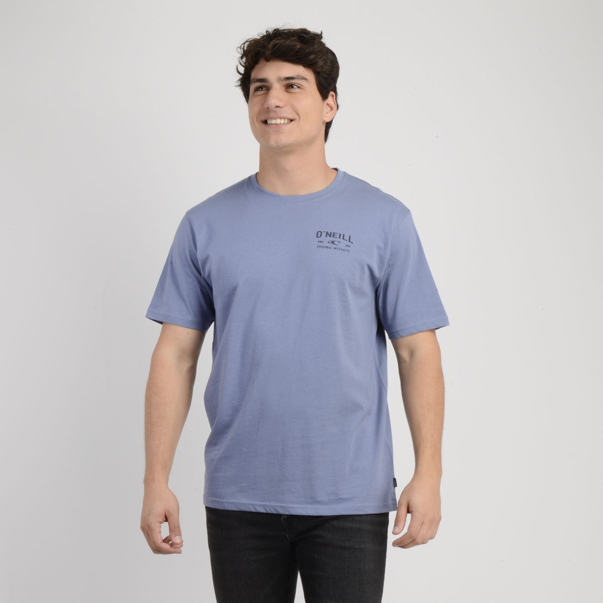 O'NEILL - POLERA MANGA CORTA LAYERED UP AZUL CLARO