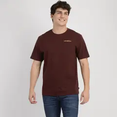 O'NEILL - POLERA MANGA CORTA GLASSY DAYS ROJO OSCURO