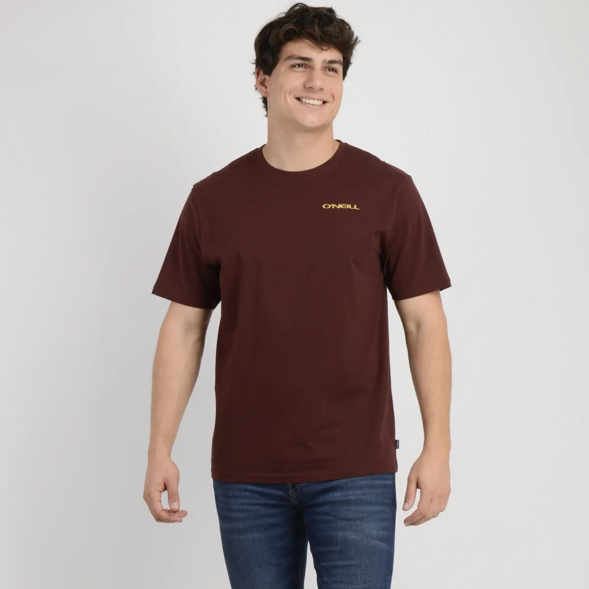 O'NEILL - POLERA MANGA CORTA GLASSY DAYS ROJO OSCURO