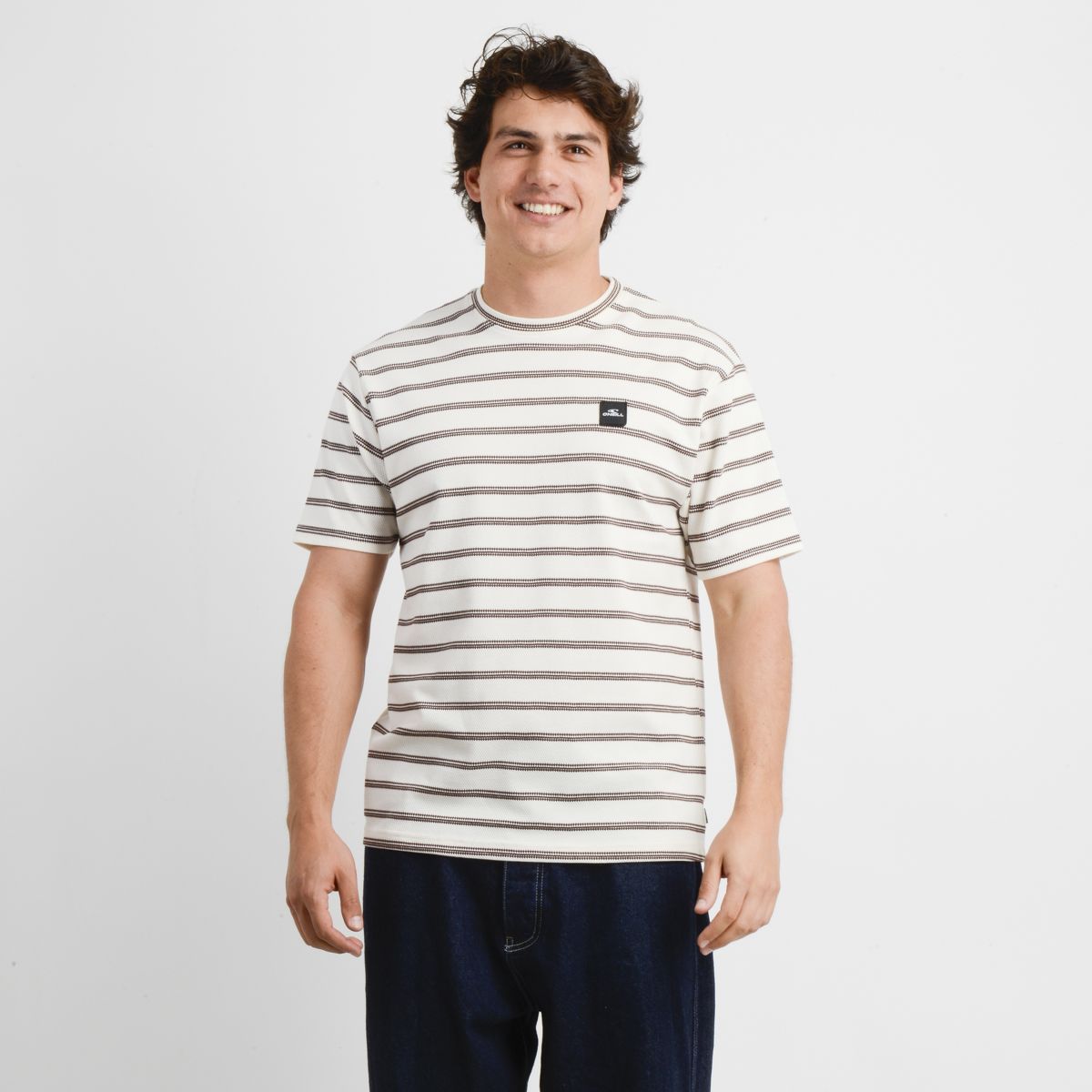 O'NEILL - POLERA MANGA CORTA HIGH LINE BEIGE CLARO