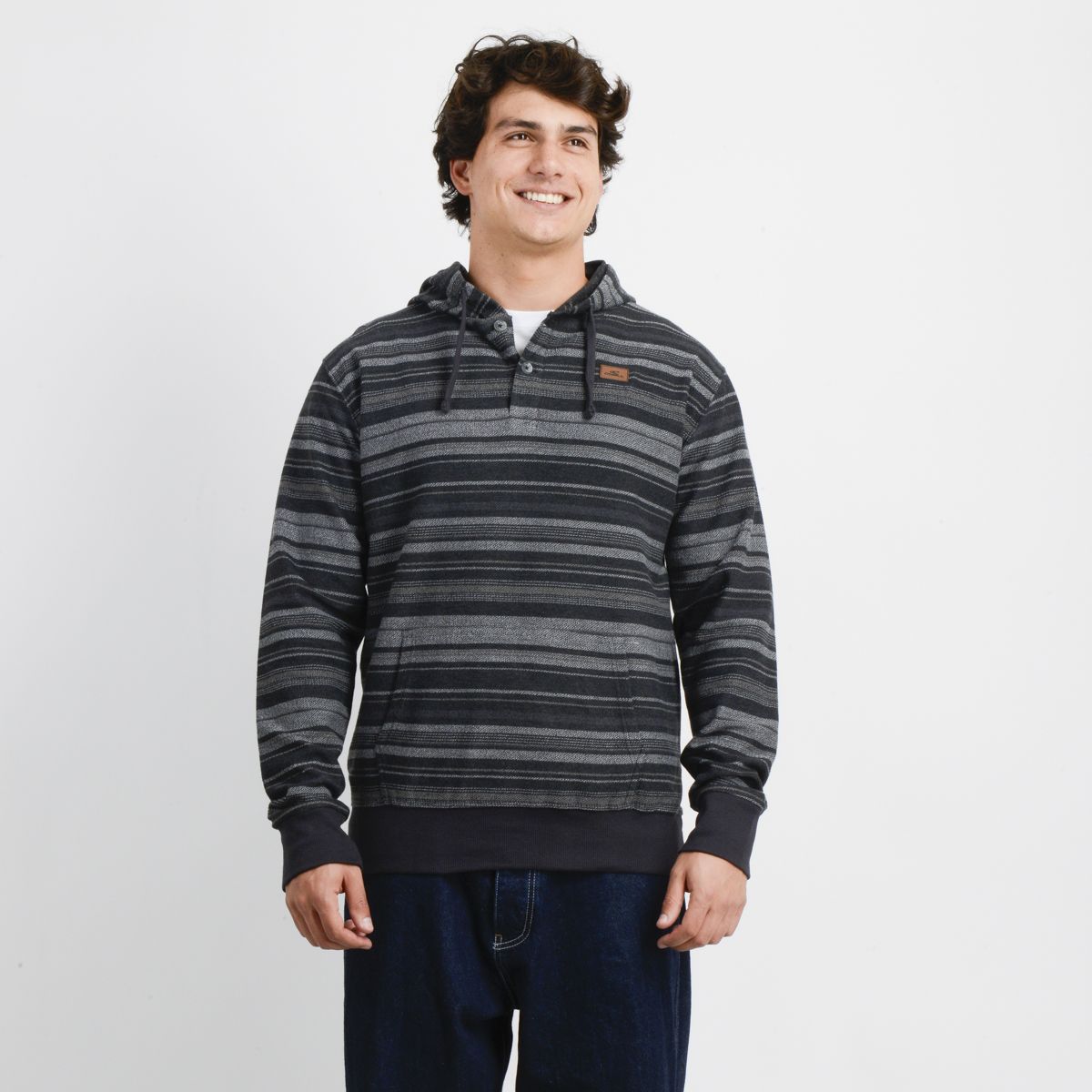 ONEILL - POLERON HOODIE BAVARO STRIPE II NEGRO