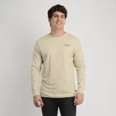 O'NEILL - POLERA MANGA LARGA OG WORDMARK CAFE CLARO