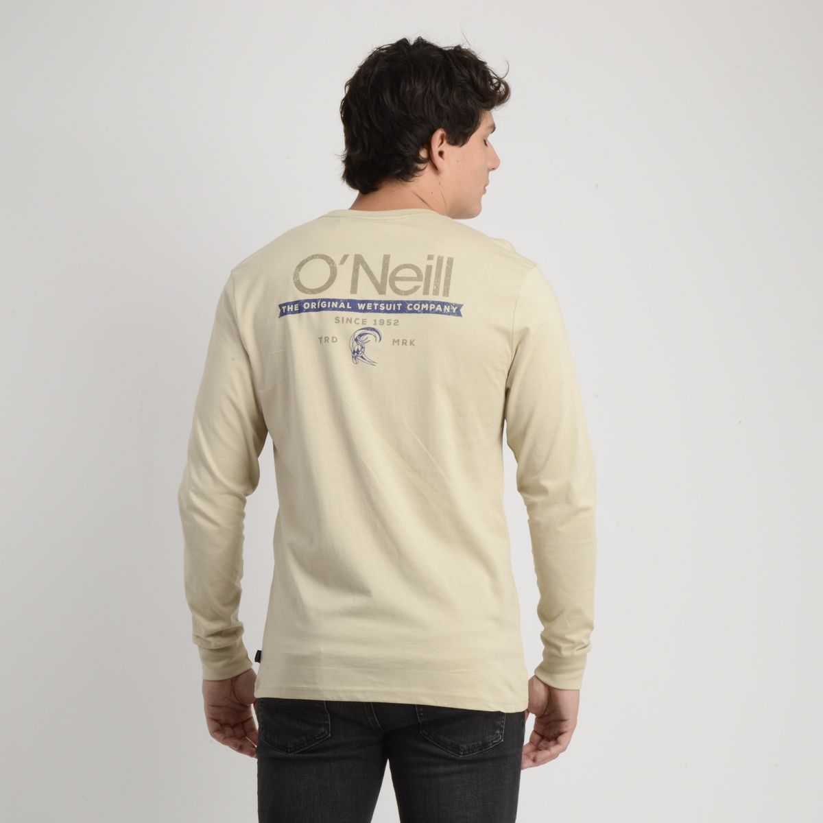 O'NEILL - POLERA MANGA LARGA OG WORDMARK CAFE CLARO
