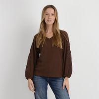 POLERA MANGA LARGA BRAYTON CAFE