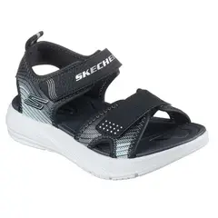 SKECHERS - Sandalias Urbanas Niños Microspec-Splash Negro