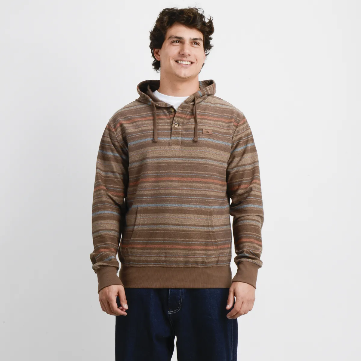ONEILL - POLERON HOODIE BAVARO STRIPE II CAFÉ