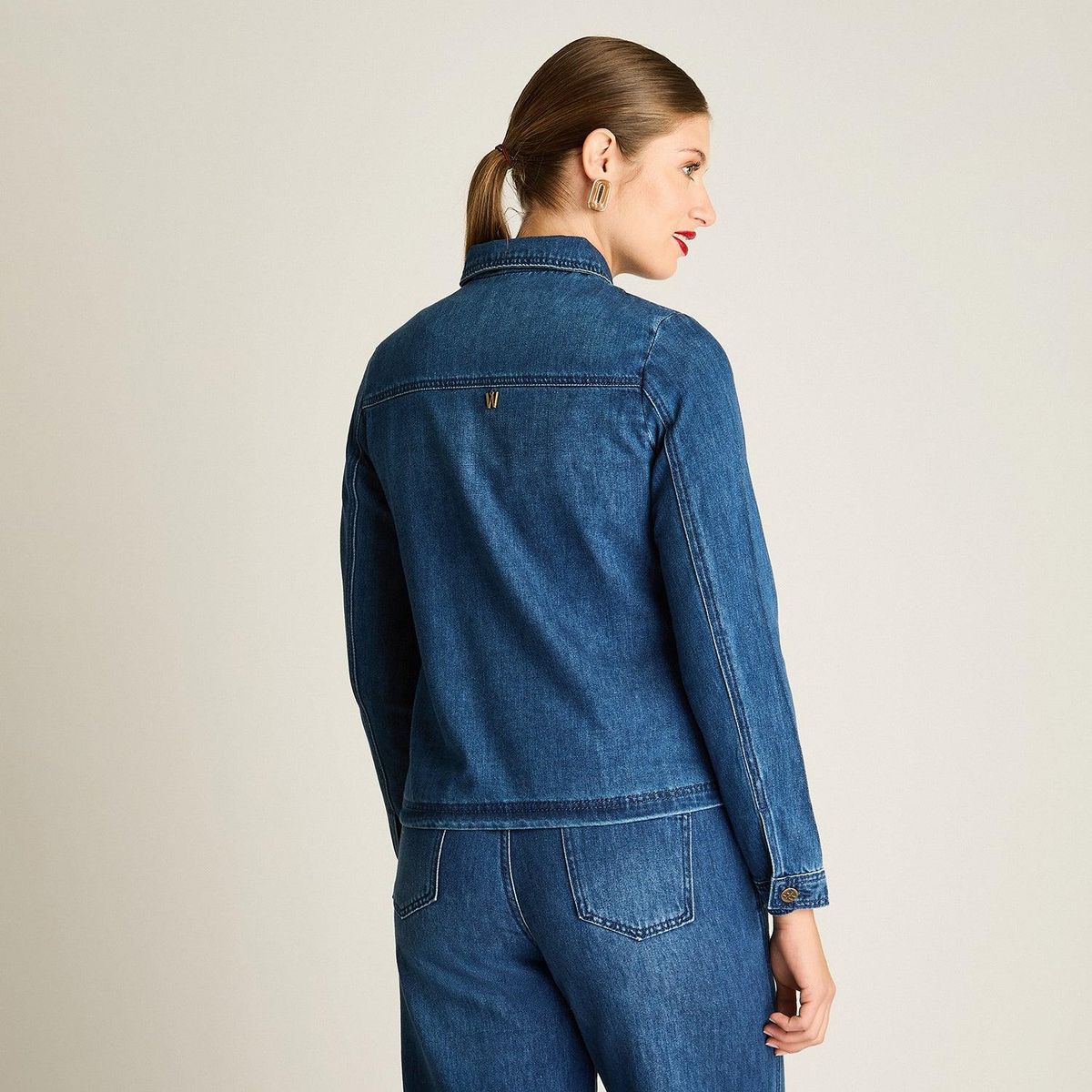 LORENZO DI PONTTI - Chaqueta Denim Azul con Bolsillos