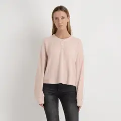 O'NEILL - POLERA TEJIDA MANGA LARGA INESSA ROSADO CLARO