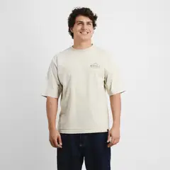 ONEILL - POLERA MANGA CORTA WEDGES CAFE CLARO