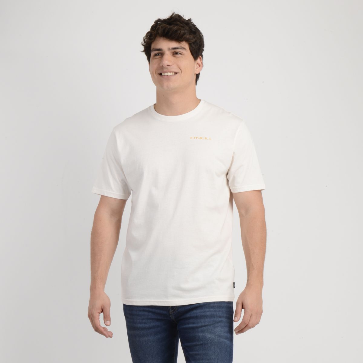 O'NEILL - POLERA MANGA CORTA GLASSY DAYS BEIGE CLARO