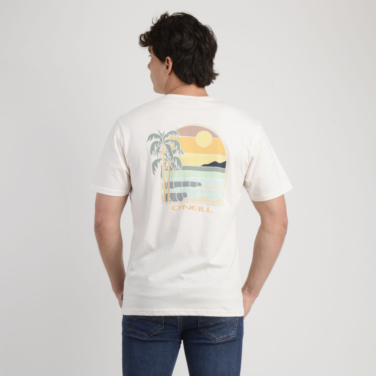 O'NEILL - POLERA MANGA CORTA GLASSY DAYS BEIGE CLARO