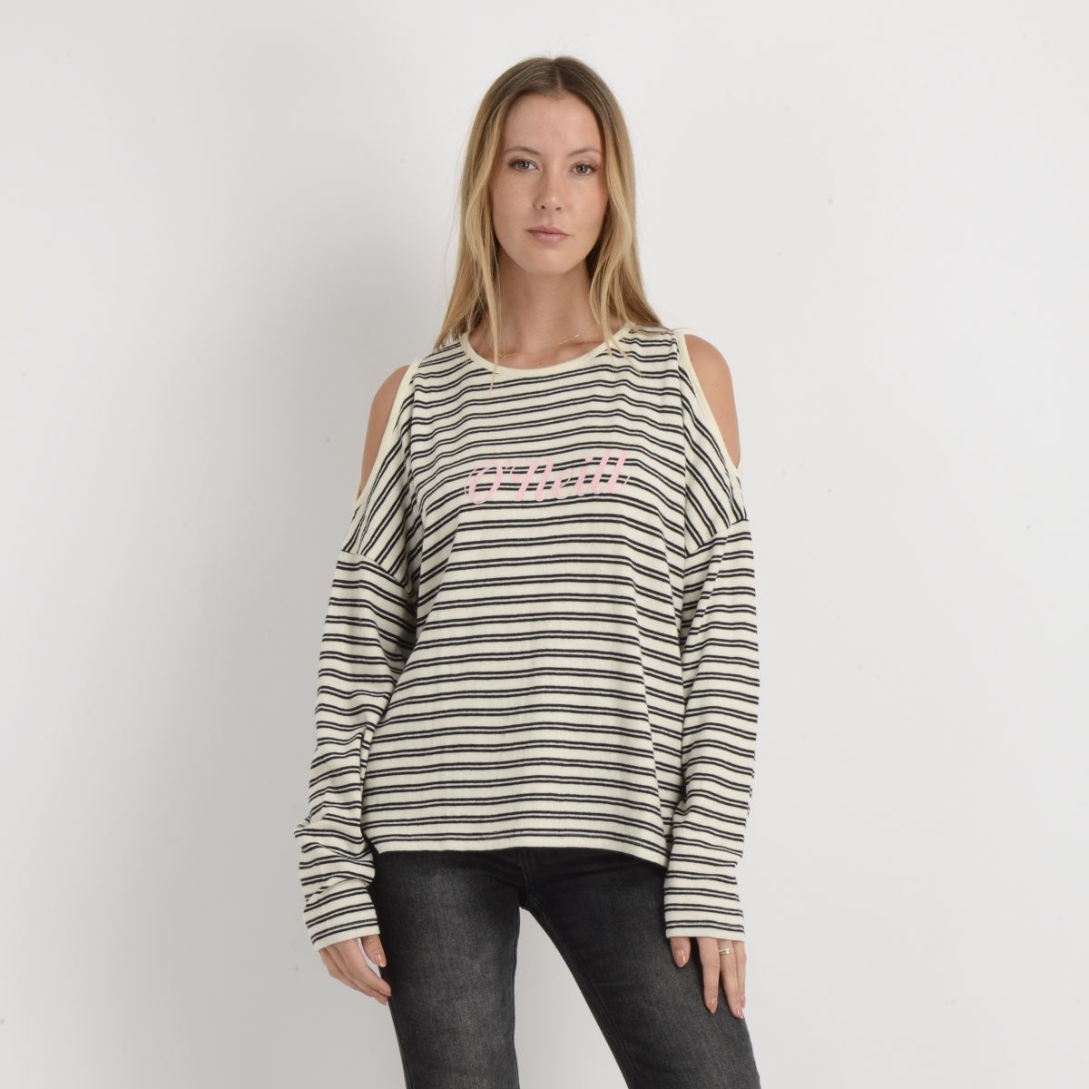 O'NEILL - POLERA MANGA LARGA JAYNE BEIGE CLARO
