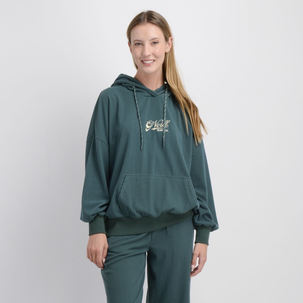 ONEILL - POLERON HOODIE ACANALADO JULY VERDE