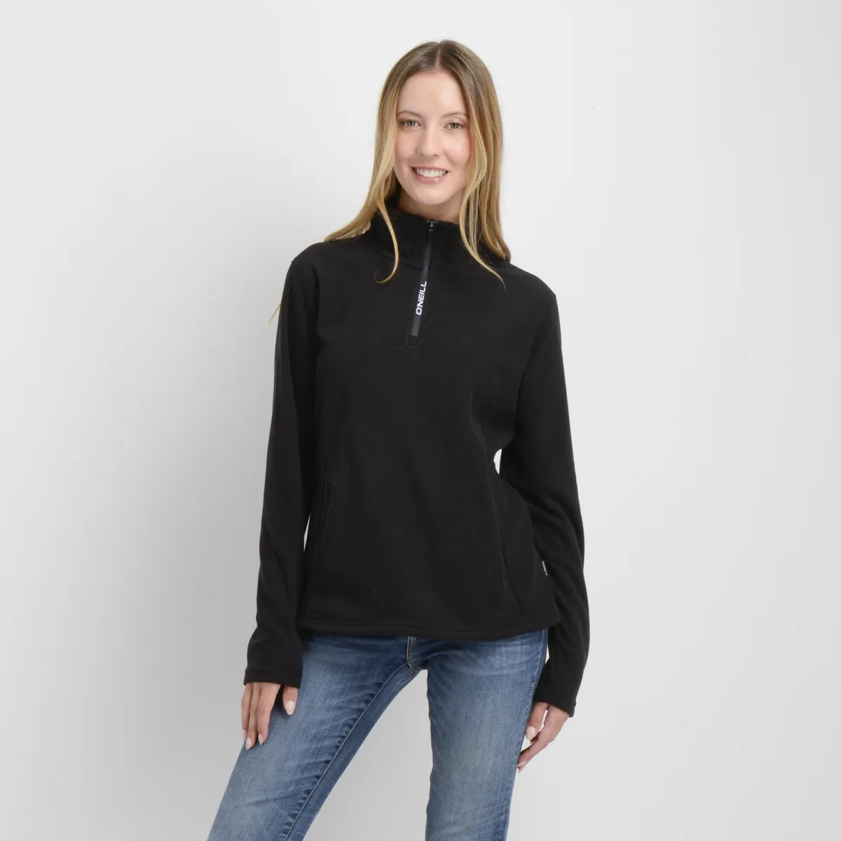 ONEILL - POLERON MICROPOLAR HALF JACK'S II NEGRO