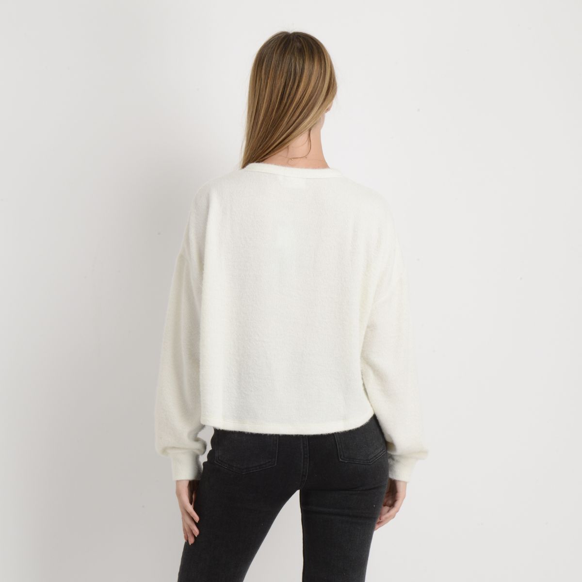 O'NEILL - POLERA TEJIDA MANGA LARGA INESSA BEIGE CLARO