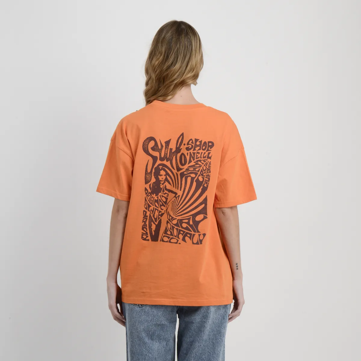 O'NEILL - POLERA MANGA CORTA OG SURF SHOP NARANJO