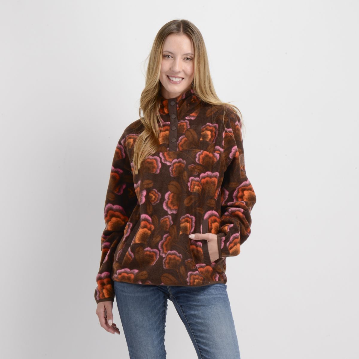 O'NEILL - POLERON POLAR HOODIE OG FLOWERS ROSADO