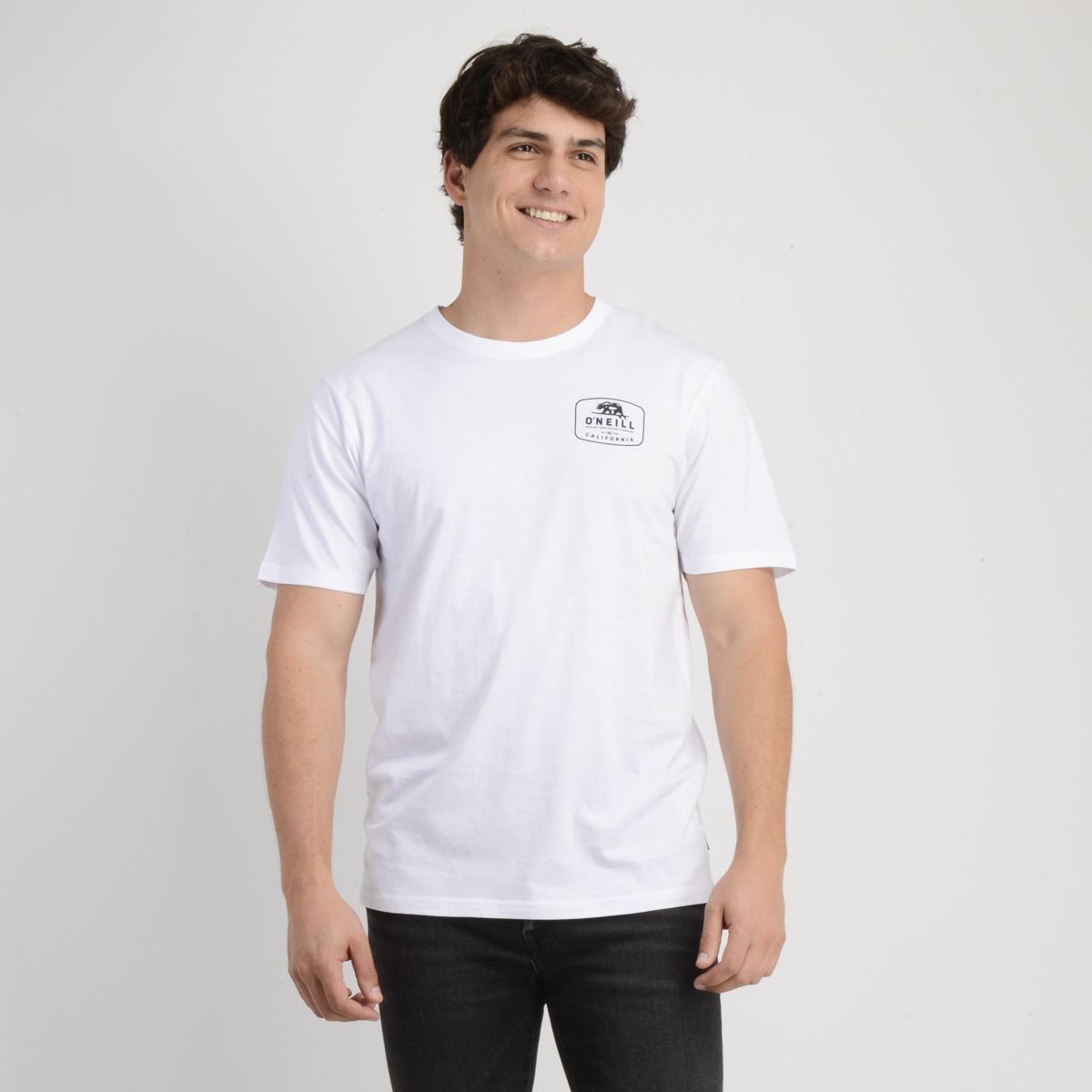 O'NEILL - POLERA MANGA CORTA CALI NATIVE BLANCO