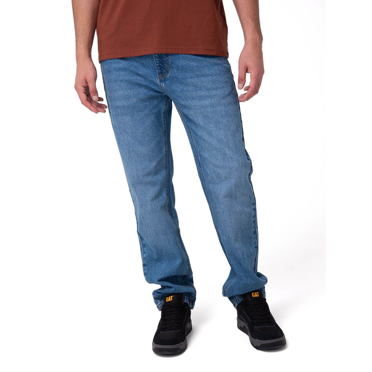 CAT - Jeans Rectos Hombre Confort Azul CAT
