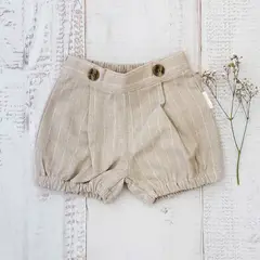 WAWA BABY DESIGN - Short Bombacho Pau Beige Algodón pima para bebé niño
