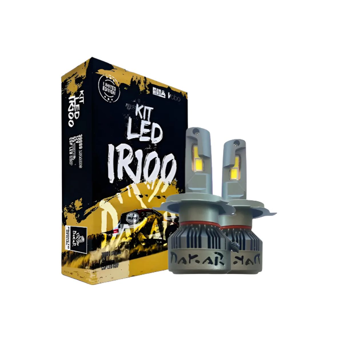 KOBO - Kit Turbo Led IR100 Dakar H7 - 45000Lm - Luz Led Auto  IR100