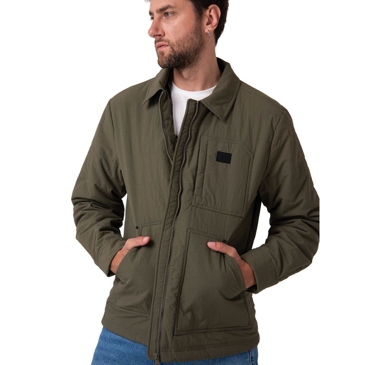 CAT - Chaqueta Hombre Work Jacket Verde CAT
