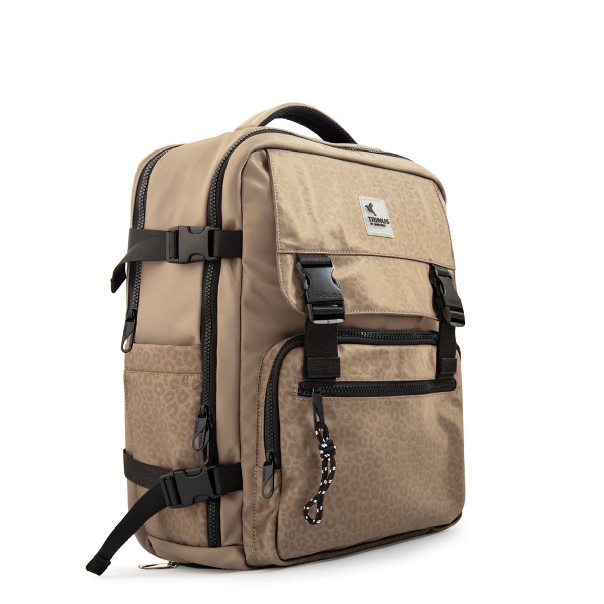 TRINUS - Mochila travel college taupe