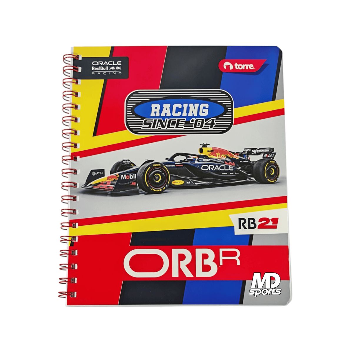 TORRE - Cuaderno Universitario Torre RedBull Racing 2025 100 hojas