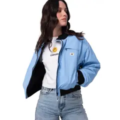 CAT - Chaqueta Mujer Nylon Bomber Celeste