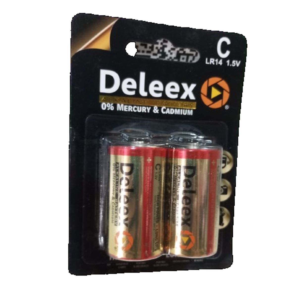 GENERICO - Pack 2 pilas DELEEX tipo C Alcalina