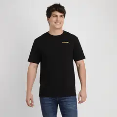 O'NEILL - POLERA MANGA CORTA GLASSY DAYS NEGRO