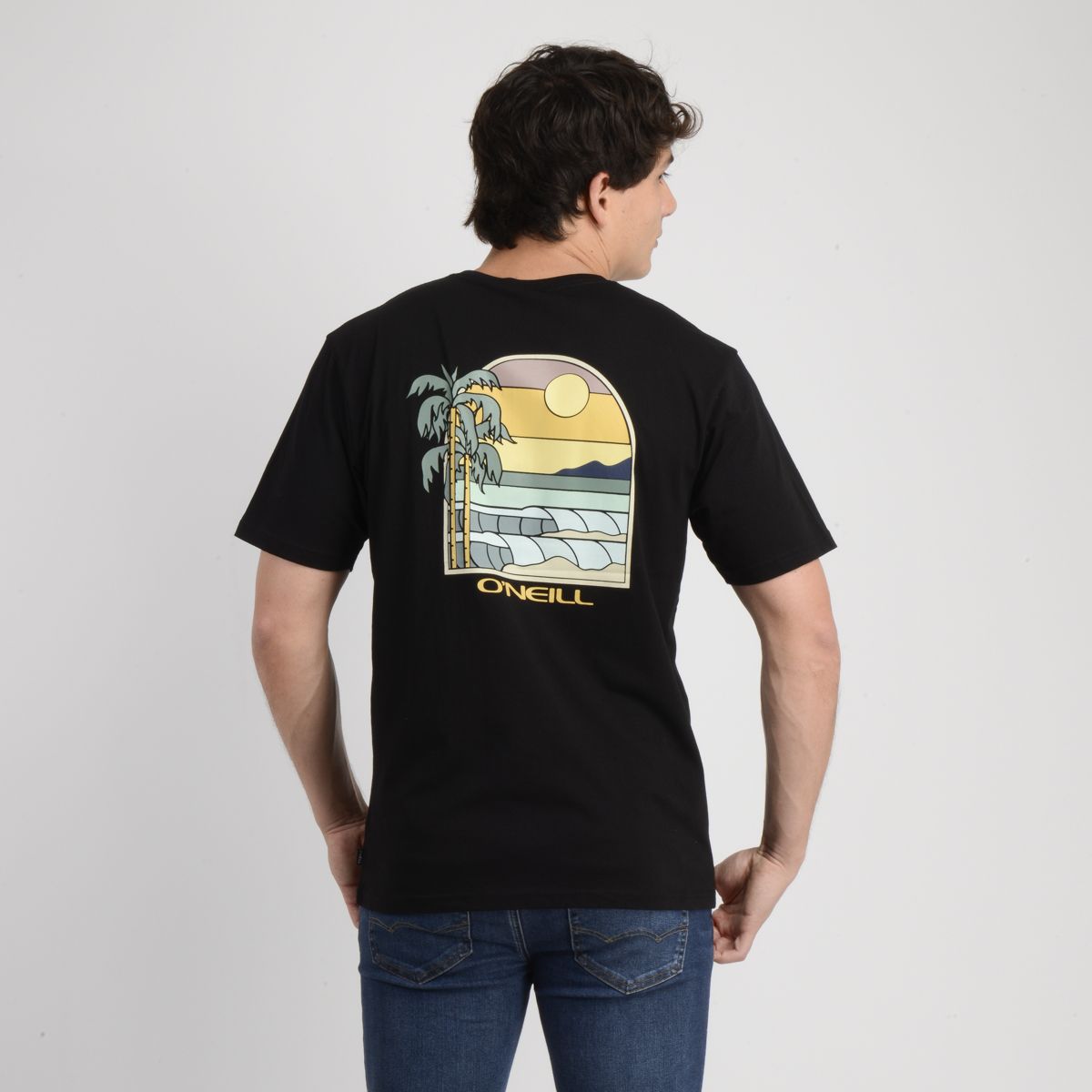 ONEILL - POLERA MANGA CORTA GLASSY DAYS NEGRO