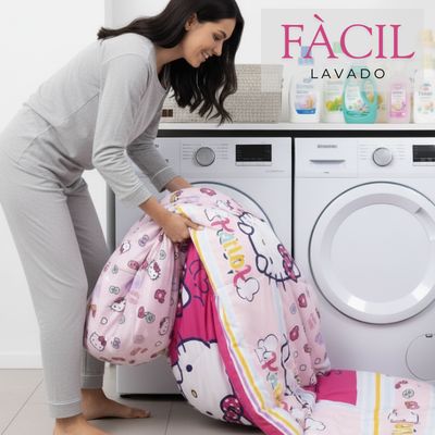 Imagen 2 del producto Plumón Hello Kitty Reversible 1,5 Plazas + Funda Almohada