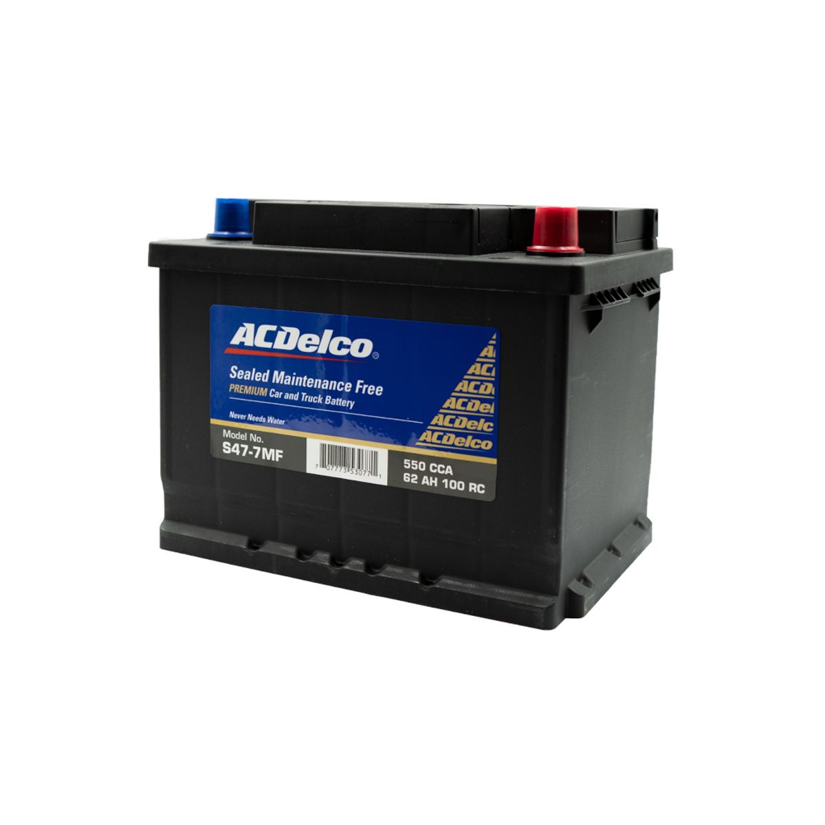 GENERICO - Bateria de Auto 62AH Positivo Derehco 550CCA S47-7