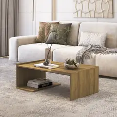 EXIT - Mesa de Centro Rectangular 90x54x31 cm Marrón Torino