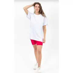 LIKE SHOP - Polera Manga Corta Algodón Unisex Larga Cuello Polo 9876