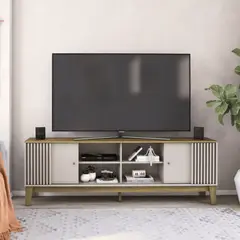 EXIT - Rack TV hasta 80 pulgadas 200x66x36 Beige Florencia
