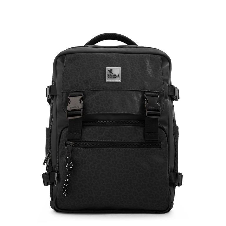 Mochila de viaje college negro Negro TALLA UNICA