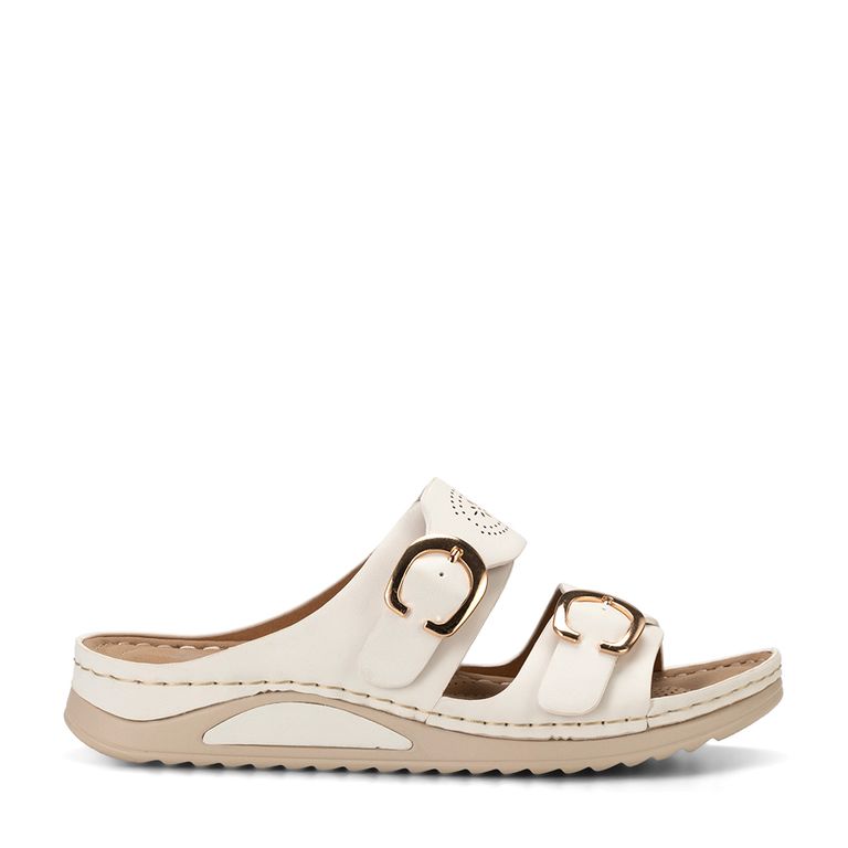 Sandalia Plana Blanco Casual JN31