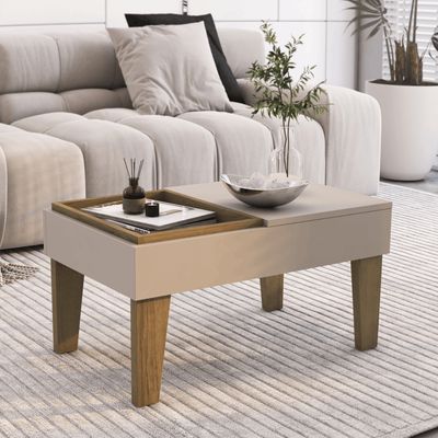 Imagen 2 del producto Mesa de Centro 68x42x35 cm Beige Veneza
