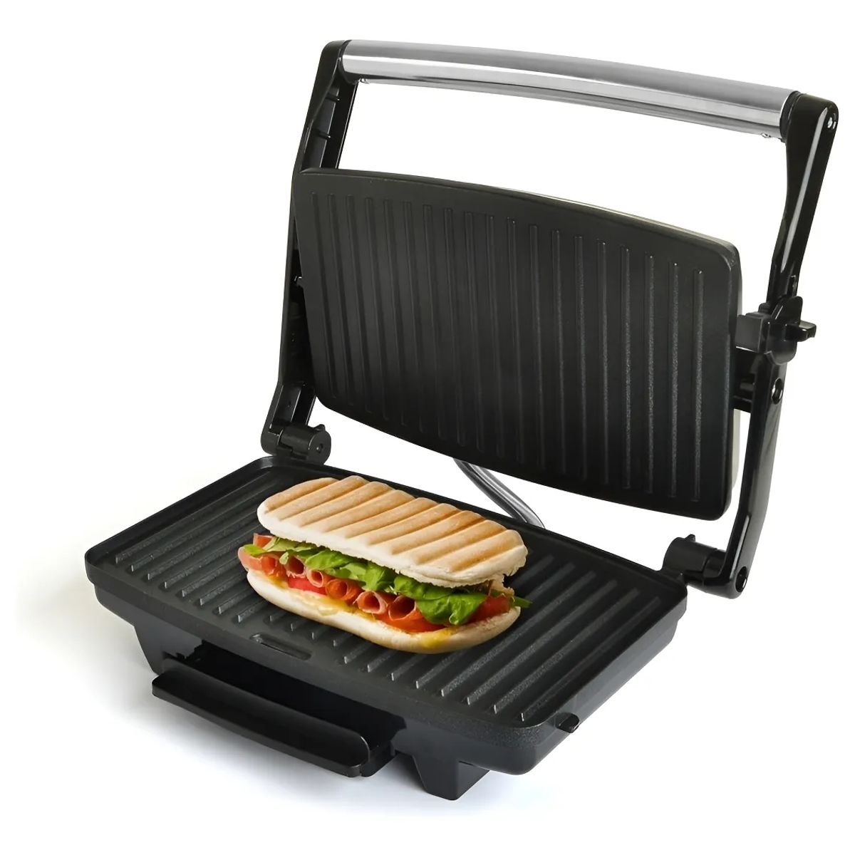 URSUS TROTTER - Sandwichera Ursus Trotter 1000W Acero Gris  Placas Antiadherentes Calentamiento Rápido