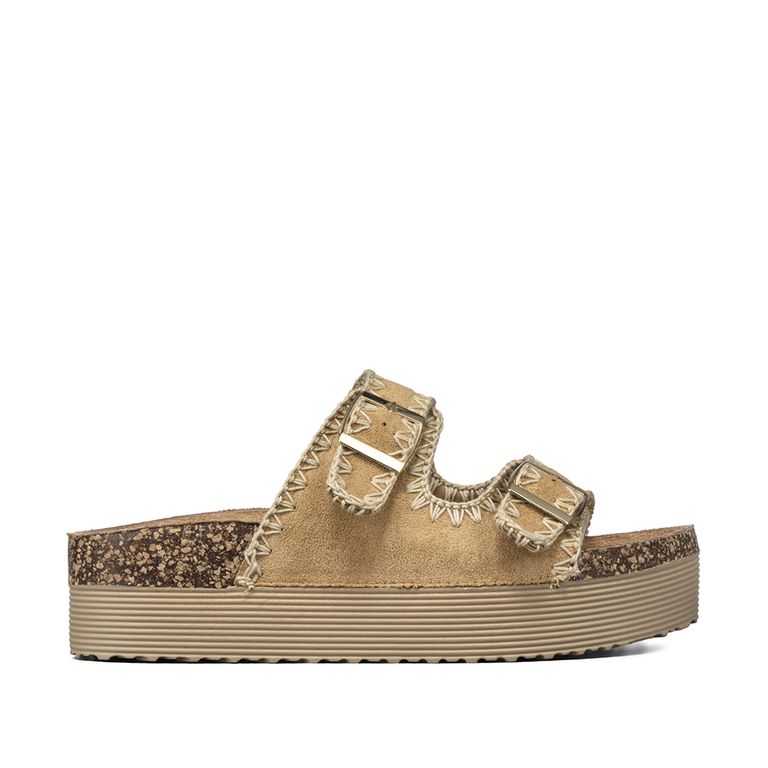 Sandalia Estilo Chala Casual Plataforma Mujer QIU387