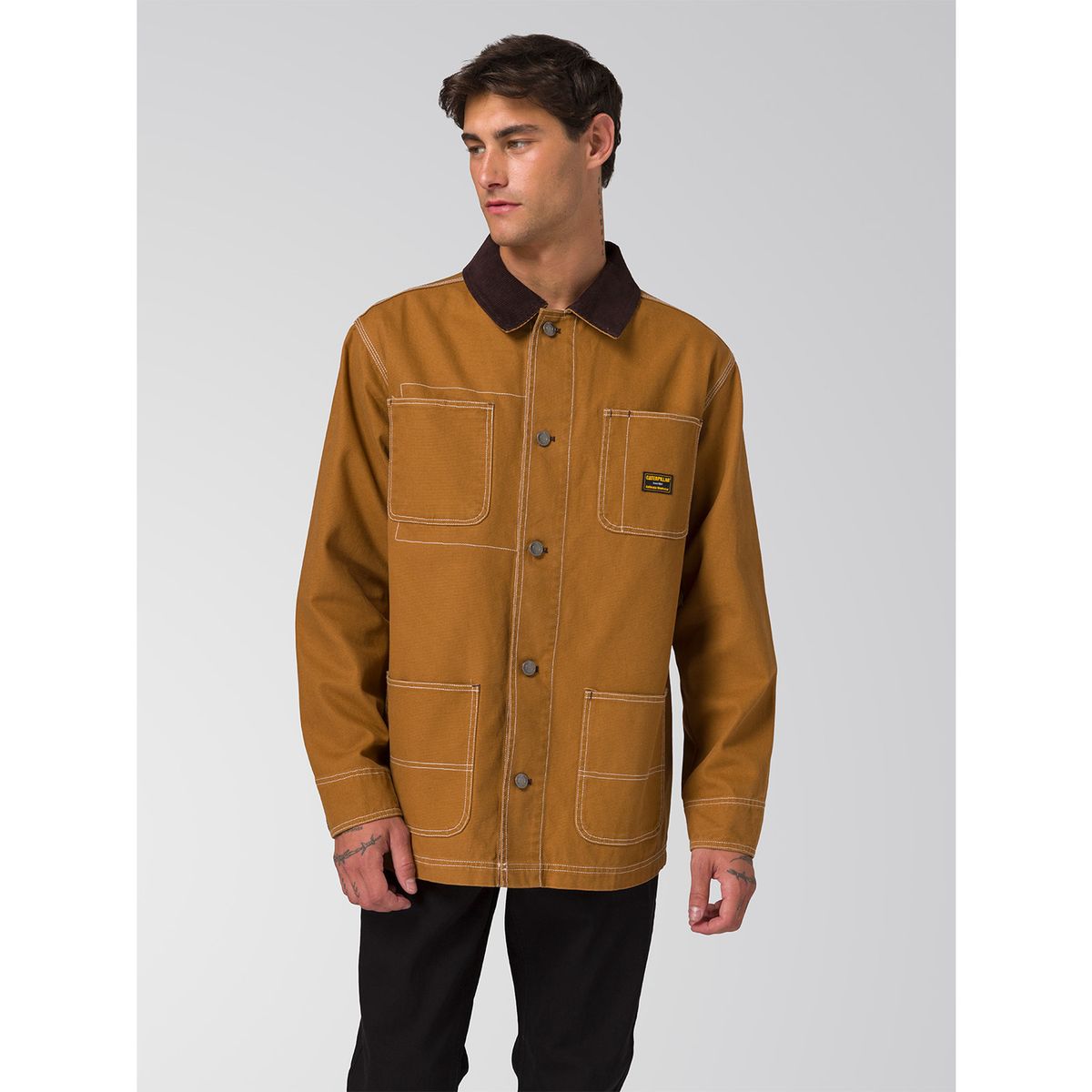 CAT - Chaqueta Hombre Canvas Chore Café CAT