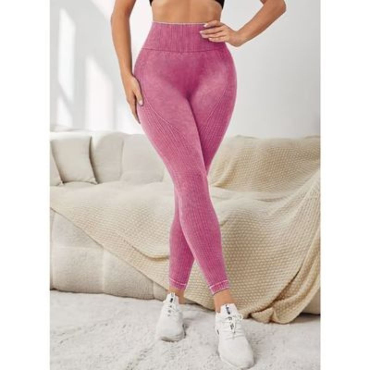 LIKE SHOP - Calza Mujer Deportiva Fitness Gym Tiro Alto Levanta Cola 9002