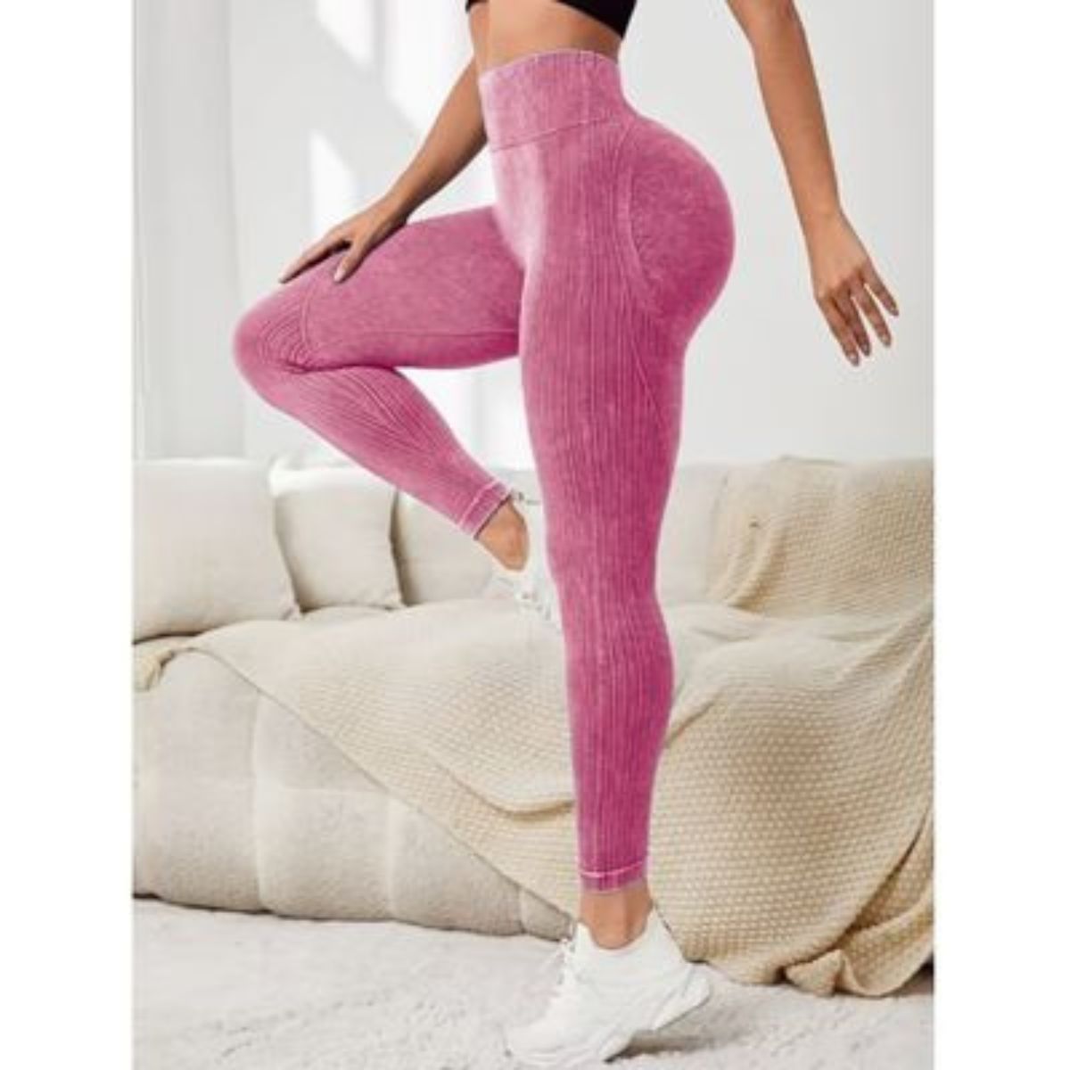 LIKE SHOP - Calza Mujer Deportiva Fitness Gym Tiro Alto Levanta Cola 9002
