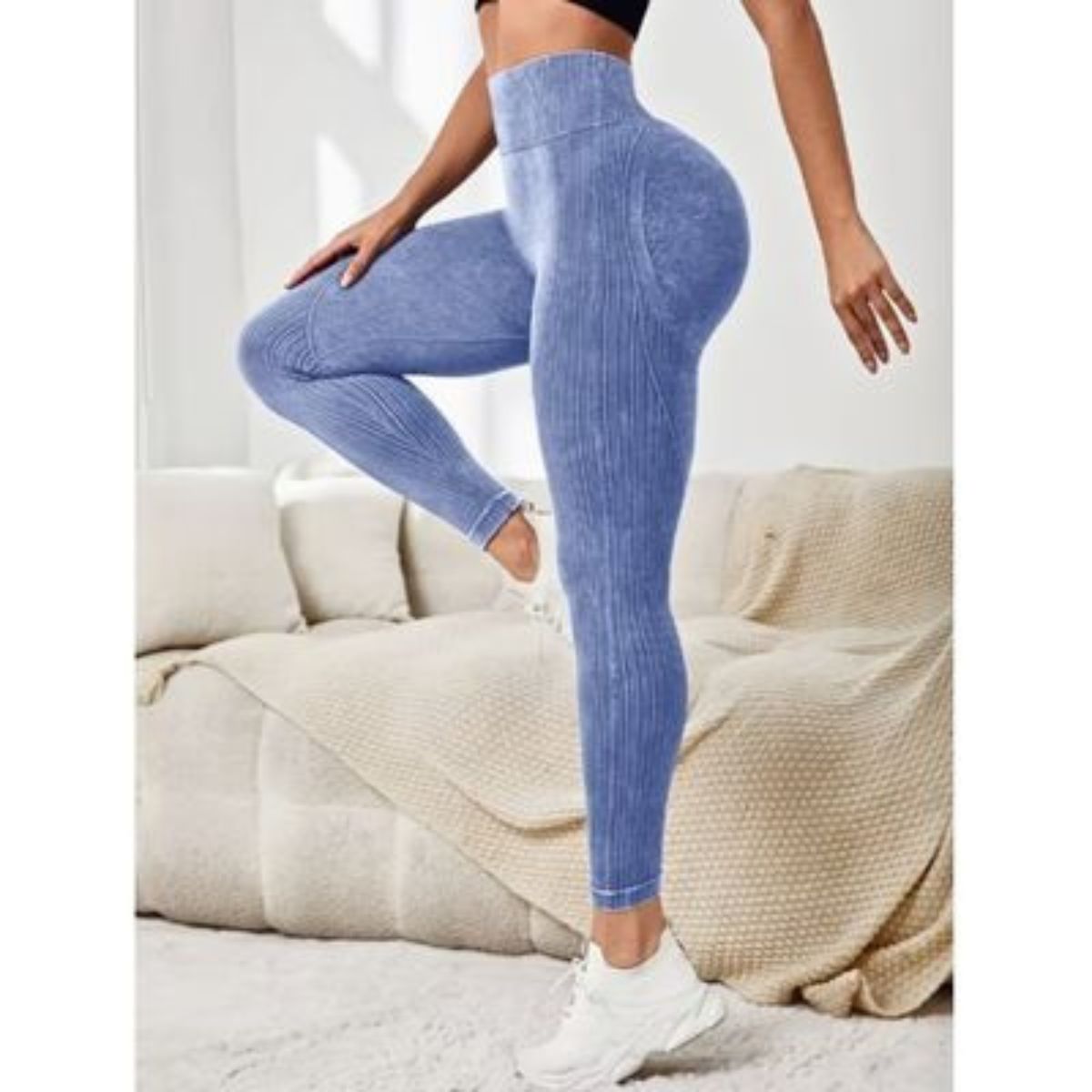 LIKE SHOP - Calza Mujer Deportiva Fitness Gym Tiro Alto Levanta Cola 9002